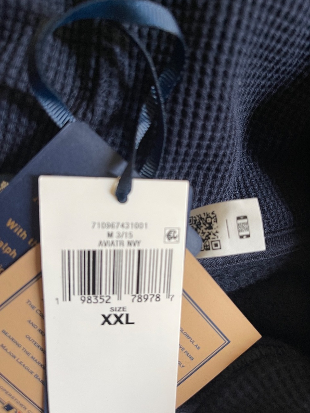 Polo Ralph Lauren Navy New York Yankees  Hoodie XXL NWT - Picture 9 of 13